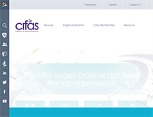 Tablet Screenshot of cifas.org.uk